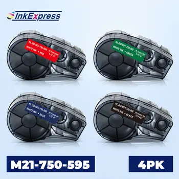 

4 Colors M21-750-595 High Adhesion Vinyl Label For Brady M21-750-595 Label Tape 0.75" For Brady BMP21-PLUS LAB IDPAL Label Maker