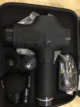 Pantalla LCD masaje arma profundo masajeador muscular dolor muscular cuerpo masaje de cuello ejercicio de relajación adelgazar la alivio del dolor