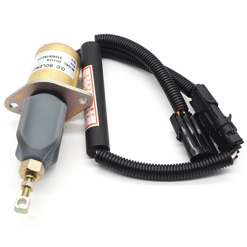 Gerador de motor diesel combustível desligado solenóide