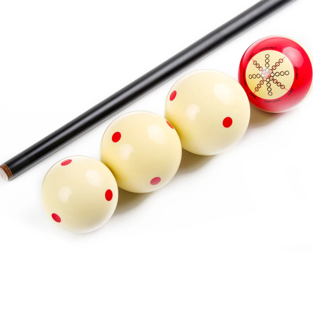 Standard Training Cue Ball Billiard Snoonker Black 8 Carom Ball Resin material Red White Double-sided Design Practice Suit