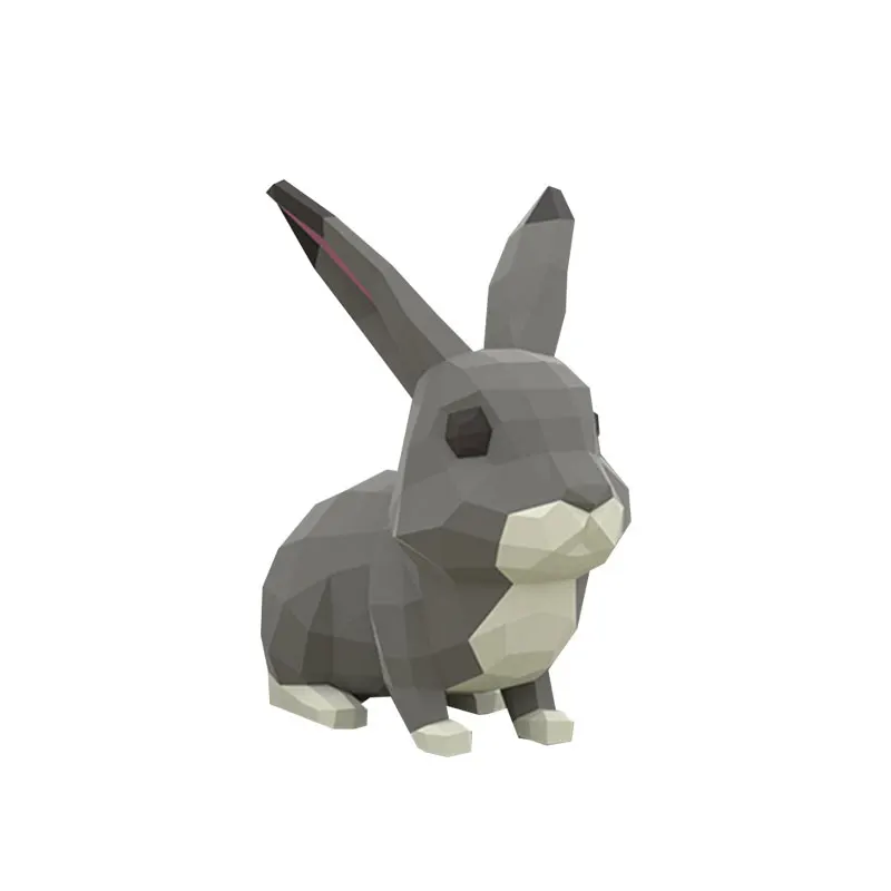 Мультфильм кавайный кролик оригами для ручной работы животных 3D бумажная модель