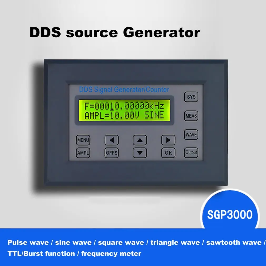 FellTech SGP3015S DDS генератор сигналов функция генератор сигналов PWM тест пульт дистанционного управления с адаптером для лаборатории США