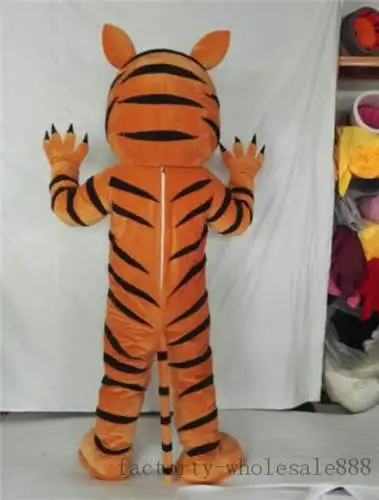 Tiger Mascot Costume Animal Event Cheerleading Birthday Cosplay Party Game Fancy Dress Handmade Advertising Halloween Adult Suit