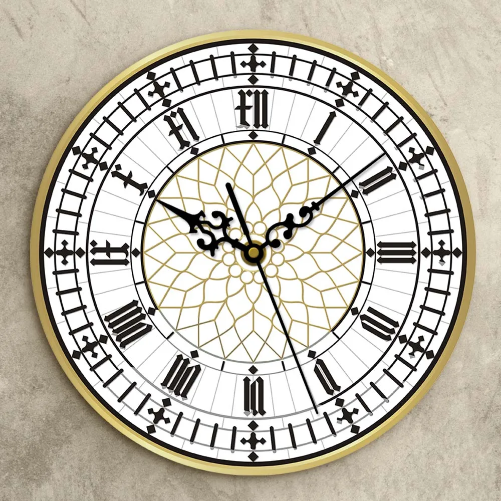 Big Ben Clock Contemporary Modern Wall Clock Retro Silent Non Ticking Wall Watch English Home Decor Great Britain London Gift Just6F