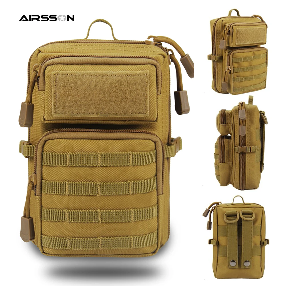 1000D тактическая Сумка Molle, Мужская военная сумка на плечо, поясная сумка, сумка для повседневного использования, чехол для телефона, сумка для охоты на открытом воздухе