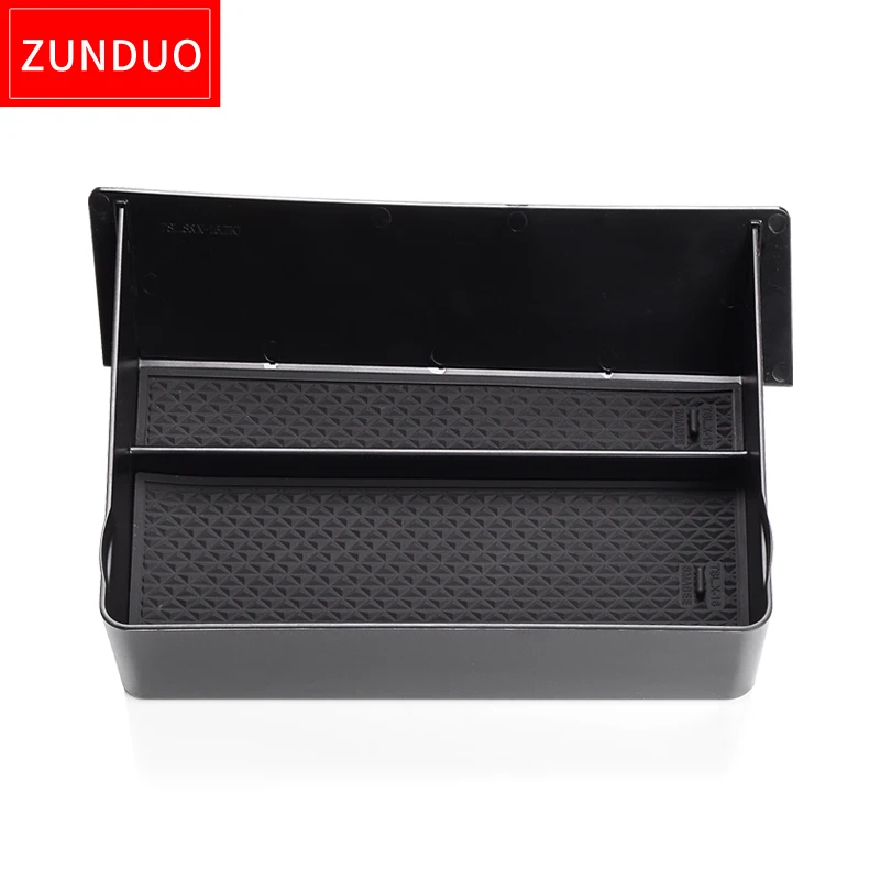 ZUNDUO коробка для хранения центральной консоли Tesla модель X модель S аксессуары для салона автомобиля контейнер для хранения содержимое ящика коробка - Название цвета: Model X S M-BOX
