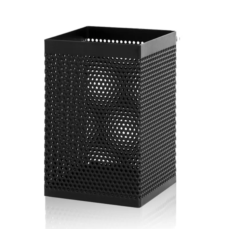 

Black fashion mesh thickened metal pen holder Creative large-capacity student stylus holder Stationery Desktop storage
