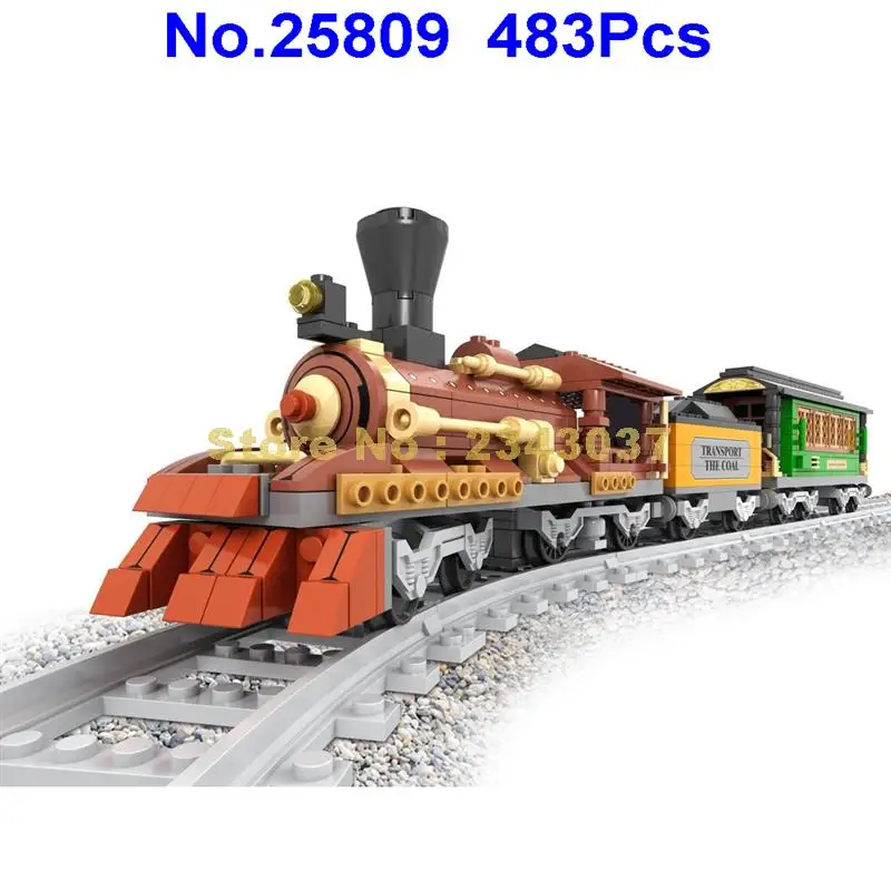 Конструктор классический поезд 25809 блоков 483 шт. | Игрушки и хобби