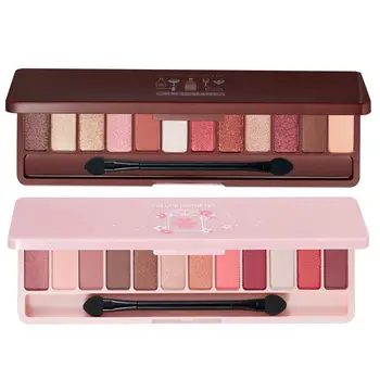

2x Lameila Brand 10Or12 Color Eye Shadow of Cherry Blossoms Suit Pearl Light Dumb Light Lasting Coloration 03 & 02