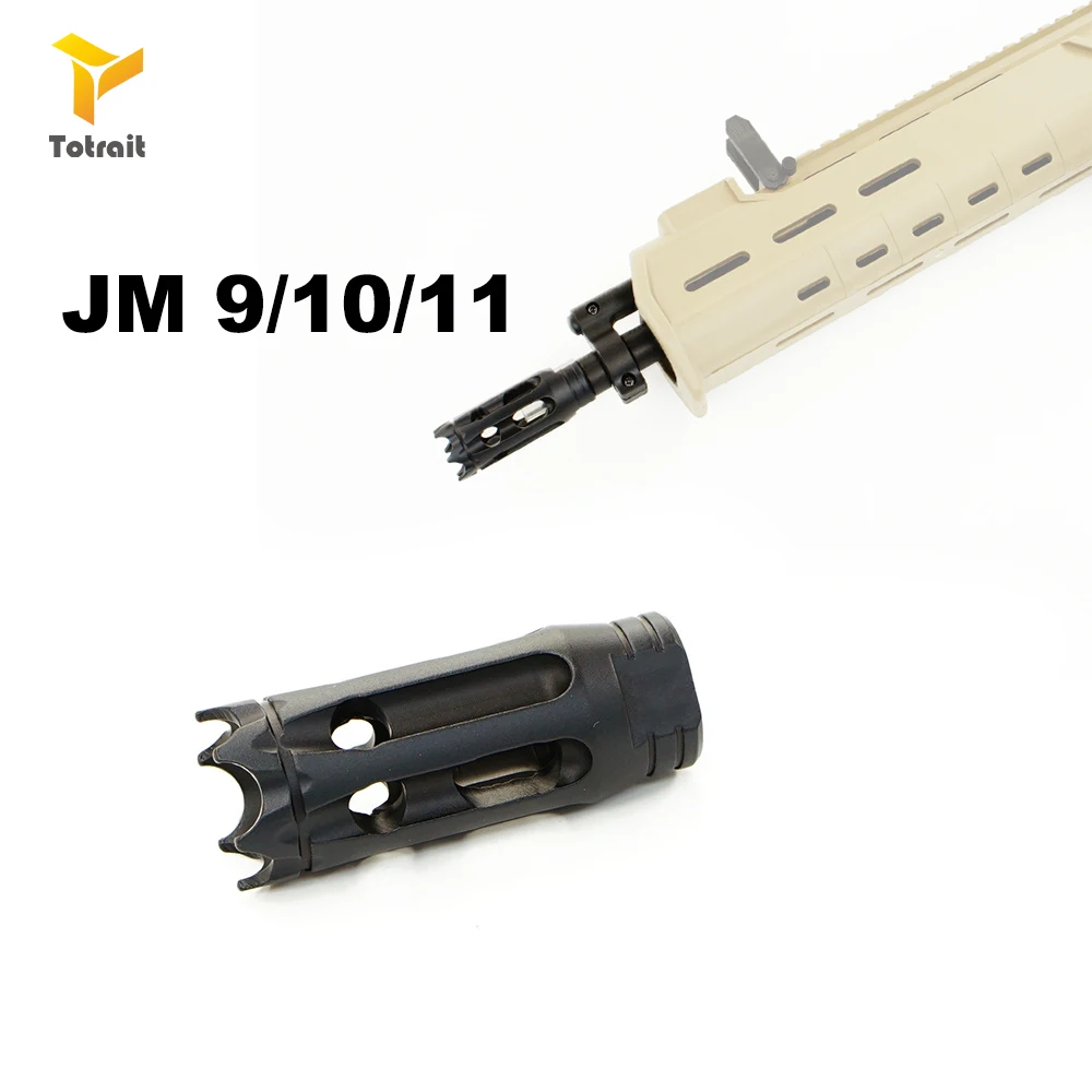 

TOtrait Hole Decorative Cap With Screw Thread For JM 9/10/11 With 14mm Reverse Thread Barrel GEN.9 Water Gel Blaster- Black