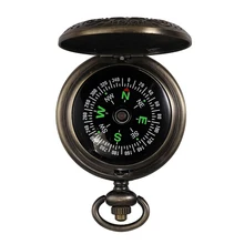 Портативный Компас латунный брелок для часов Карманный Высокопрочный металлический корпус для наружного кемпинга походная навигационная цепь "Компас" N4