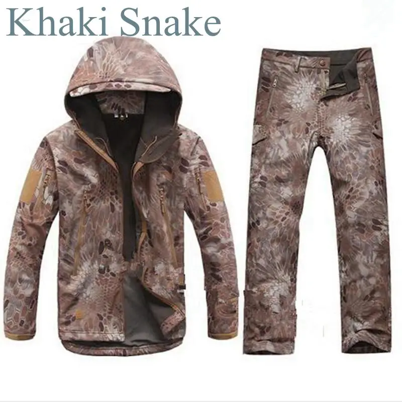 Мужская Защитная Военная униформа, охотничья одежда, водонепроницаемая Боевая камуфляжная военная форма, куртка+ штаны - Цвет: MKTA