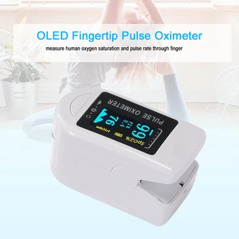 

Portable Fingertip Pulse Oximeter Mini SpO2 Blood Pressure Monitor Oxygen Saturation Monitor Pulse Rate Measuring Gauge Device