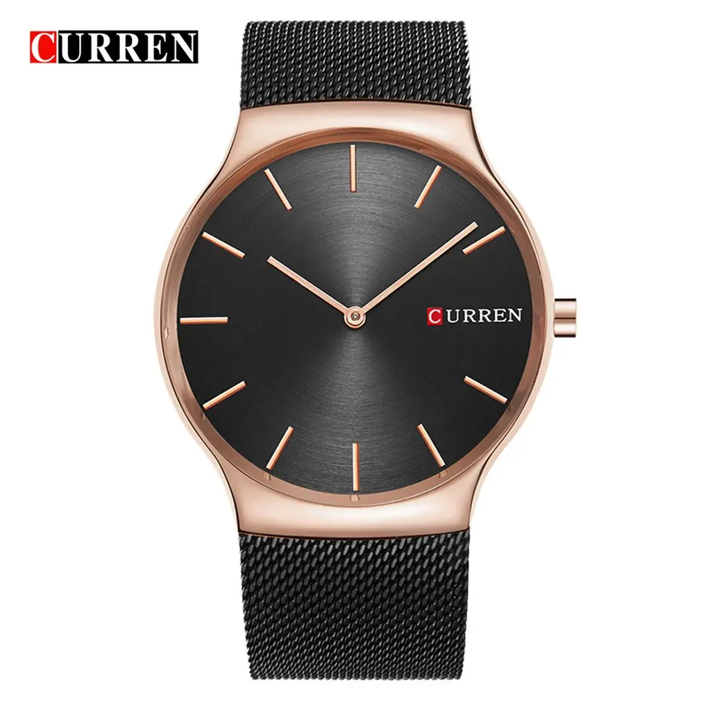 

Carrian 8256 Watch Men'S Watch Waterproof Watch Quartz Casual Watch Mesh Belt Watch Mineral Tempered Glass Mirror