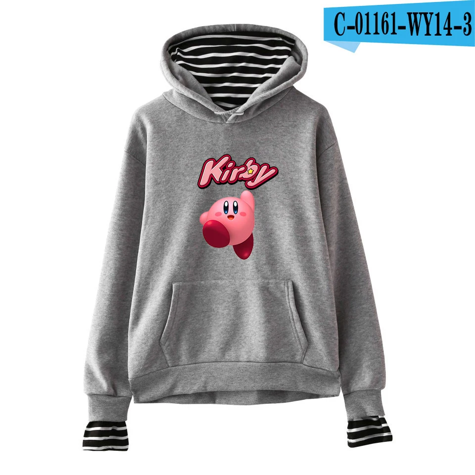 WY14 Kirby серия милые поддельные толстовки из двух частей толстовка горячая Распродажа модные повседневные женские/мужские толстовки Kpops Harajuku толстовки - Цвет: WY14