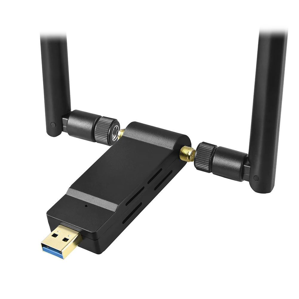 USB3.0 сетевые карты антенна Беспроводной двухдиапазонный адаптер АБС 2,4G 5G высокоскоростной передатчик компьютер Wifi ключ 1200Mpbs