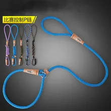 1.2M Nylon Training Dog Leash and collar One Rope Webbing Recall Lead Line Pet Traction Rope Great for Teaching Camping Backyard