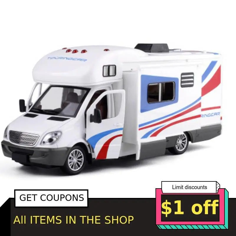 Моделирование 1/32 Литой Сплав большой туристический автомобиль грузовик