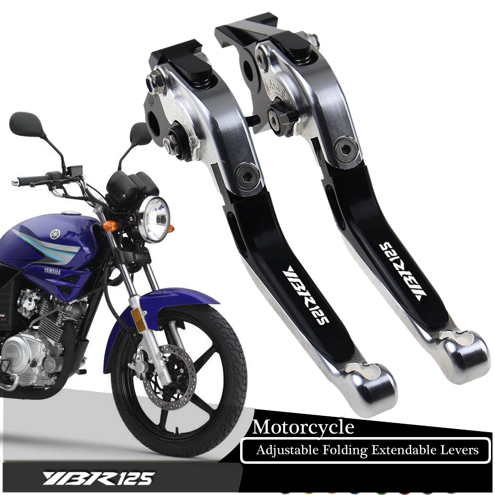 Piezas de accesorios de motocicleta, manillar Yamaha YBR125 2005 2014 YBR 125 CNC, manija ajustable, palancas de embrague de freno|Palancas, cuerdas y cables| - AliExpress