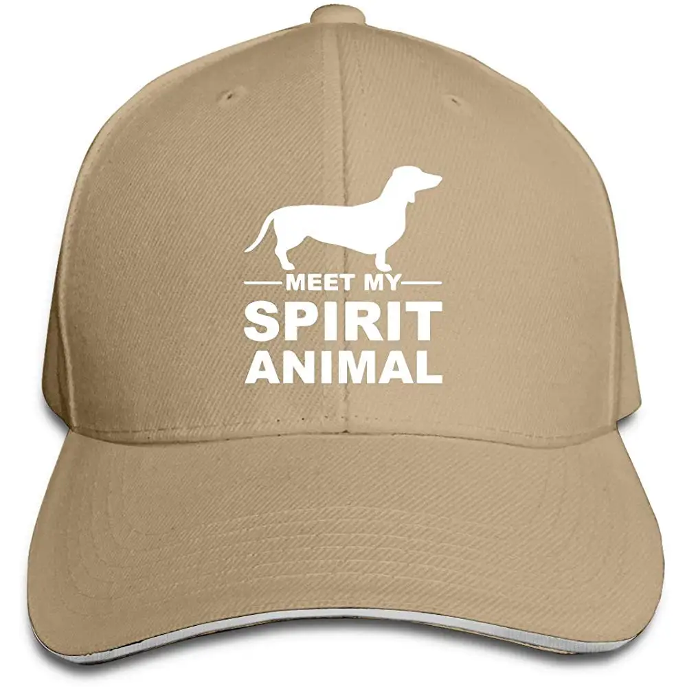 Meet My Spirit Animal-такса унисекс бейсболка сэндвич Кепка пиковая Кепка