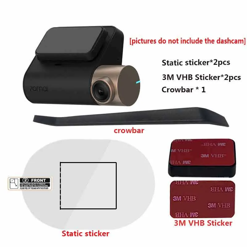 

It is suitable for 70 MAC Pro car DVR and the original 70 MAC Pro car DVR 3M film box and transparent electrostatic sticker