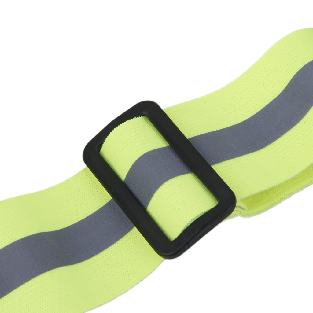 Reflective Vest Arm Band Belt Strap For Outdoor Sports Night Running Cycling