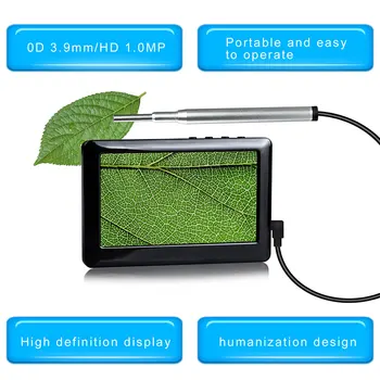

Ear Spoon Borescope 720P Handheld Endoscope Durable Visual Endoscope Endoscope 100W 3.9mm ABS Monitoring Photos Waterproof