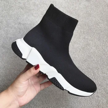 

2020 Short boots women Flat Elastic cloth ankle boots for women High quality luxury brand Three colors Roman style size 35-40