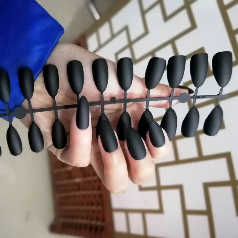 

24pcs Matte Tips For False Nails Nail Art Manicure Fake Nails Forms For Extension Manicure Art for False Nails
