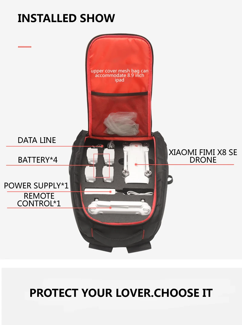 Xiao mi FI mi X8 SE Drone Выделенные рюкзаки 4K аксессуары для камеры нейлоновый водонепроницаемый рюкзак высокой емкости для хранения