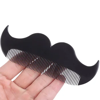 

Beard Comb Sturdy Hair Styling Comb Portable Hair Accessories Useful Beard Supply Salon Gadget for Men Black