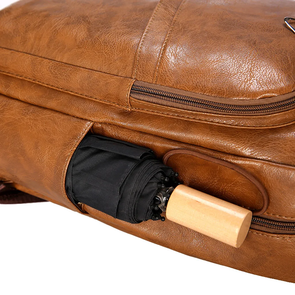 Мужской рюкзак из водонепроницаемой искусственной кожи, модная дорожная сумка для мужчин, большой емкости, мужской рюкзак для подростков, рюкзаки для ноутбука, школьные сумки# L10