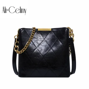 

Brand Originality Design Handheld Chain bag women's bag 2019 new fashion Joker shoulder Messenger bag Korean bucket bag
