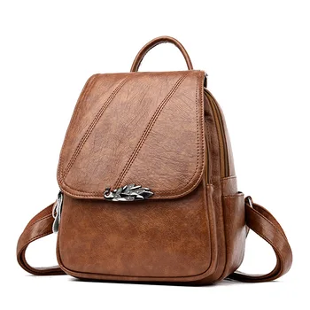 

Shoulder Bag Women 2019 New Fall/winter Soft Leather Travel Fashion Leisure Women's Backpack Leather Backpack Small Backpack