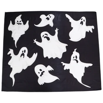 

1 PC Ghost Pattern Creative Scary Novelty Tapestry Wall Hanging Carpet Backdrop Wall Hanging Tapestries Decor for Halloween Deco