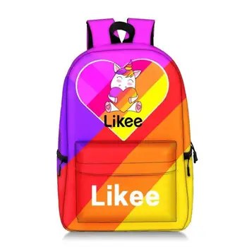 

New Likee Backpack Students School Bag Boys Girls Bookbag Men Women Travel Bags Canvas Backpack Teens Daily Rucksack