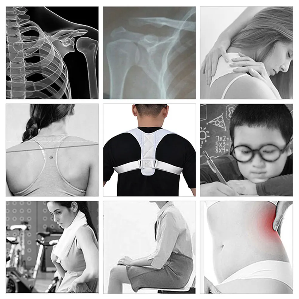Корректор осанки на спине корсет для взрослых и детей поддержка позвоночника
