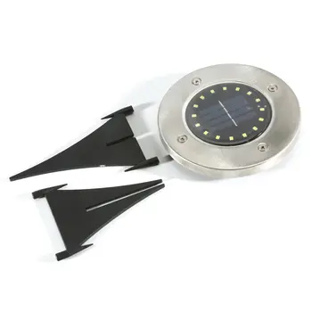 

LED Solar Power Buried Light Under Ground Lamp Outdoor Path Garden Decking