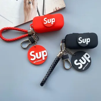 

New Cute Silicone Case for QCY T5 Wireless Bluetooth Headset Portable Protective Cover with Hook for QCY T5S