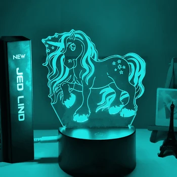 

3d Lamp Unicorn Baby Night Light Color Changing Usb Battery Nightlight for Kids Child Girl Bedroom Decor Unicorn Night Lamp Gift