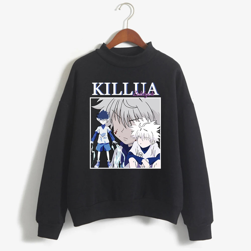 Hunter X Для мужчин женщин толстовки Killua Zoldyck Сапожки в стиле 90-х худи аниме уличная