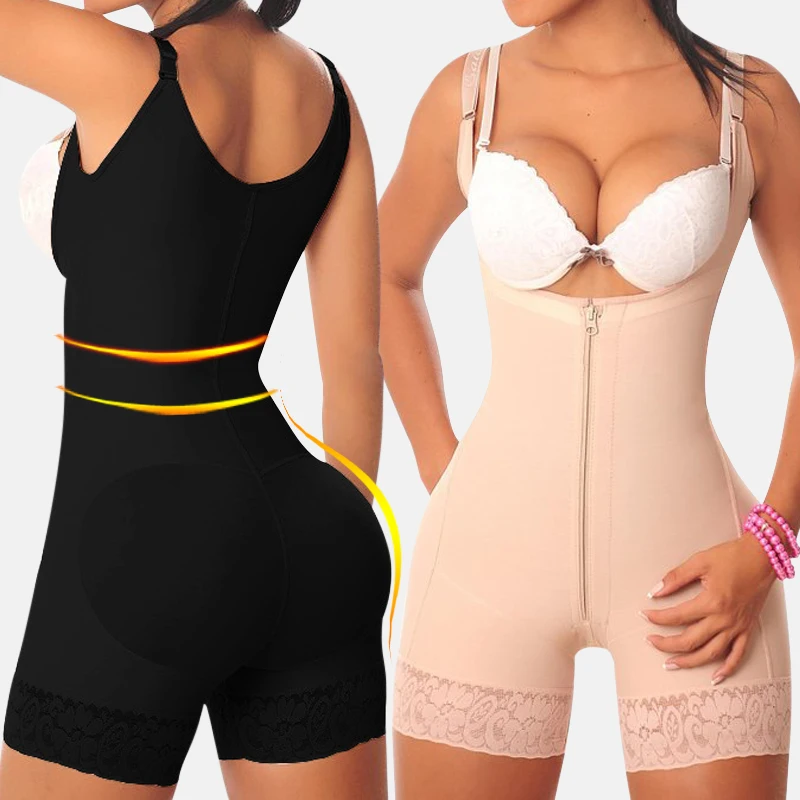  Fajas Colombianas Latex Body Shaper Reductoras Levanta Cola Post Parto Surgery Girdle Slimming Unde
