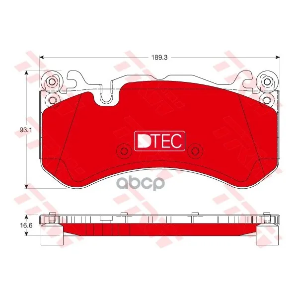 Колодки Передние Mercedes W166 Ml63 Amg, W212 E63 Amg Gdb1734dte TRW/Lucas арт. GDB1734DTE