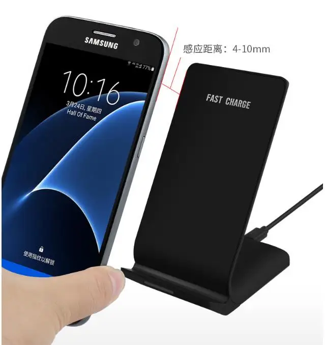 Qi Wireless Charger For Samsung Galaxy Galaxy Note 10+ Fast Wireless Charging Dock USB Charger For