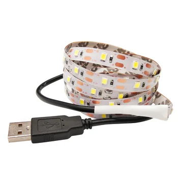 

5V LED Strip TV Light 0.5M 1M 2M 3M 4M 5M 60LEDs/m 3528 USB Not Waterproof Flexible Adhesive HDTV Desktop Screen Lighting