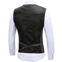 AliExpress весна и новые летние Стиль облегающий женский жилет Для Мужчин's корейско-Стиль Повседневное v-образным вырезом Slim Fit Жилет