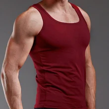  Men's Casual Tank Summer High Quality Bodybuilding Fitness Muscle  Singlet Man's Clothes  Sleeveless Slim Fit Vest 