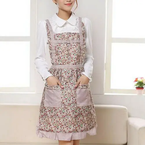 NEW Hot Women Men Cooking Chef Kitchen Home Restaurant Bib Aprons Dress With Pocket Gift