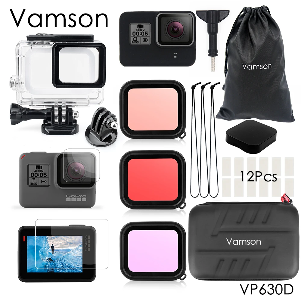 Аксессуары Vamson для Gopro Hero 7 6 5 водонепроницаемый защитный чехол дайвинга 45 м