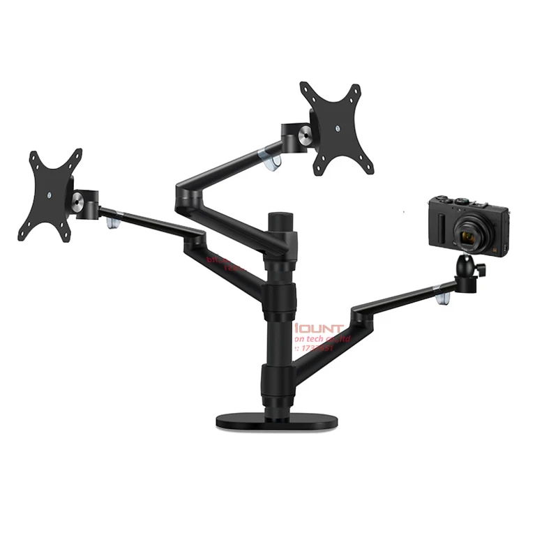 

DZ-3 aluminum silver Ergonomics camera desk mount 1/4 inch 32" monitor desktop bracket computer mount full motion column bar